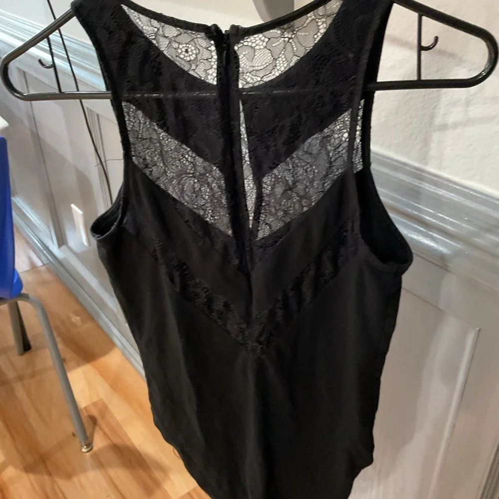 Express Elegant Black Lace Top